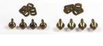 Bag & Purse Feet - Flat or Round Bottom Handbag Studs - Antique Brass - 8 - 18mm