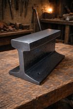 10" blacksmiths anvil rail track (reclaimed Railway)