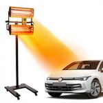 2X1300W Car Infrared Paint Heating Heater Lamp Spray/Baking Workshop Curing Lamp
