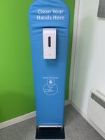 Automatic Hand Sanitizer Dispenser  & Alloy Stand Home Schools Garage