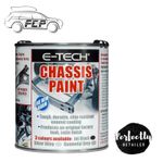 E-TECH SILVER CHASSIS PAINT BRUSH ON CHIP RESISTANT CAR VAN TRAILER 500ML
