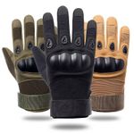 Tactical Army Military Gloves Combat Airsoft Hard Knuckle Full Finger Gloves-UK
