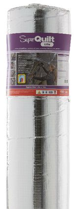 SuperQuilt Lite 1.5m x 10m Multi-layered Foil Insulation - Roofs, Walls & Floors