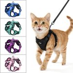 Pigo Cat Harness & Leash Escape Proof Soft Adjustable Vest Breathable Reflective