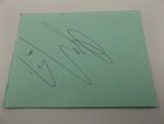 5" x 3.5" AUTOGRAPH BOOK PAGE SIGNED BY WAYNE GARDNER - MOTORCYCLE RACER