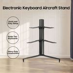 2 Tier Keyboard Stand-Portable Adjustable Height Aluminium Alloy Synth Stand