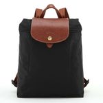 NEW Le Pliage 1699 Nylon Zipper Backpack Black Rucksack Bag Size M