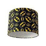 Lampshade Black Batman Logo Cotton Drum Light Shade