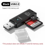2 In 1 TF SD Card Reader USB 2.0 Micro SD Card To USB Adapter Smart Card Reader