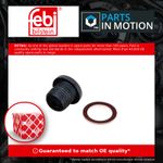 Sump Plug 171173 Febi Oil Drain N0160276 N0160276S1 Genuine Quality Guaranteed