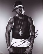 50 CENT AUTOGRAPH SIGNED PP PHOTO POSTER