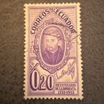 Ecuador 1956 Bicentenary of Printing Press Stamp - Juan Adán Schwarz - Used