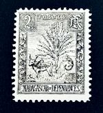 MADAGASCAR Stamp - 1903 Traveller's Tree and Zebu Sn 84 MH r30