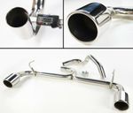 STAINLESS STEEL EXHAUST AFTER CAT BACK BOX FOR FIAT ABARTH 500 1.4 TURBO 595