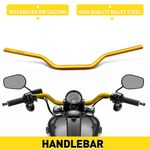 For Yamaha Kawasaki 28mm to 22mm Motorbike Gold Handlebars Dirt Bike Spares UK