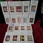 Lot of 18 New Assorted False Press On Nails Sets Fall,Halloween,Christmas 