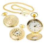 Stunning Brand New Masonic Quartz Half Hunter Pocket Watch at Reduced Price