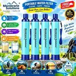 Personal Water Filter Straw Camping Hiking Emergency Survival Purifier UK Seller