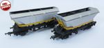 Hornby 2x MGR Hopper HFA Wagons With Canopy UNBOXED OO Gauge (APR121)