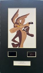 LOONEY TUNES.   Wile E. Coyote.  35mm Film Cell Mounted Display