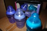 6x Tommee Tippee 260ml baby bottles Colour my World