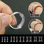 12Pcs Silicone Ring Size Adjuster Invisible Resizer Reducer for Loose Rings-UK..
