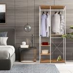 Wardrobe Clothes Rack Garment Organizer Heavy Duty Stand Display Storage Shelves