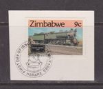 Zimbabwe 1985 Engine Number86 9th class FDI Harare cancel on piece VGC