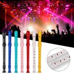 Plastic 8 Holes Soprano Recorder Musical Instruments Clarinet Long Flute