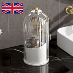 Bathroom Toothbrush Holder 3 Compartment Decoration Countertop Organizer Storage