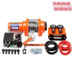 WINCHMAX SYNTHETIC ROPE ELECTRIC LEISURE WINCH 12V   RATING 3000LB  [ 1042 ]
