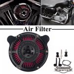 Motorcycle Air Intake Filter Cleaner For Harley Softail 2000-2015 Dyna 2000-2017