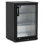 HINGED DOOR BAR COOLER UNDERCOUNTER PUB or MAN CAVE DRINK BOTTLE FRIDGE KBC1H