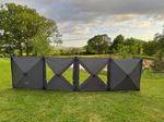 PLS Pop-up Instant Windbreaker 4 Panel 480cm x 120cm Caravan Motorhome RC24100