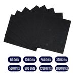 WET AND DRY SANDPAPER Sand Paper 80 - 2000 GRIT German Mixed Grit Pack
