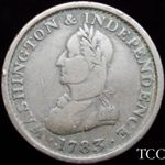 1783 WASHINGTON & INDEPENDENCE ONE CENT ~ MILITARY BUST ~ FREE SHIPPING ~ TCC