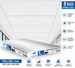 Suspended Ceiling Tiles 1195mm x 595mm Wipeable EasyClean 1200mm x 600mm 4.32m2