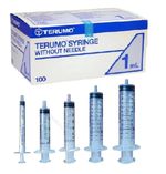 Terumo Sterile Syringes- 1ml, 3ml, 5ml,10ml, 20ml, 50ml Luer Slip Hyperderic P&P