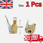 1X Tyre Valve Air Chuck Inflator Pump Connector Adapter Brass Clip on Car 8mm