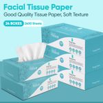 3ply Facial Tissues Boxes 24 Pk 100 Super Soft Strong Regular Box -Fast Delivery