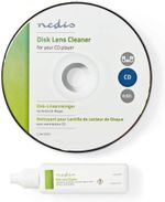 NEDIS Disk Lens Cleaner with Ultra-Thin Brush & 20Ml Liquid for Home, Office & C