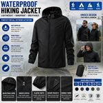 Unisex Waterproof Hiking Jacket Windproof Rain Coat Camping Outdoor UK