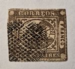 Argentina (Steamship) Scott #6 GJ #9 ($330) - Cuatro reales - Used - VF - 1858