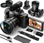 4K Digital Camera 48MP 16X 3" Flip screen Vlogging Camera for YouTube Camcorder