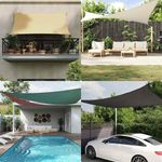 Sunshade Sail Cream 4.5 x 4.5 m PU Oxford Square UV Water-Resistant vidaXL