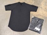 Genuine Ex Police Quarter Zip Breathable Wicking T Shirt Black Duty Patrol - NEW