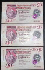 1x 2017 AA Bank of Ireland £10 Belfast Polymer -{ UNC/MINT }- P-91a (1st Run)