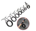 7 Pcs Mixed Size Fishing Rod Top Rings Repair Kit – Line Guides Eyes | UK Stock
