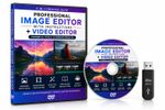 Image & Video Editing Software Suite on 32GB USB With Video Guides For PC & MAC