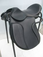 English saddle black leather treeless GP all purpose saddle in all size